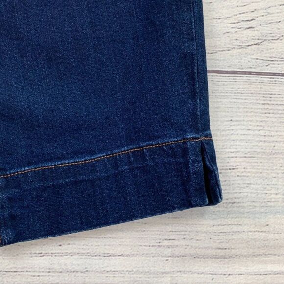 Tribal Jeans 6 Audrey Mid Rise Slim Capri Pull on Dark Wash Inseam 17" New NWT - Picture 5 of 10